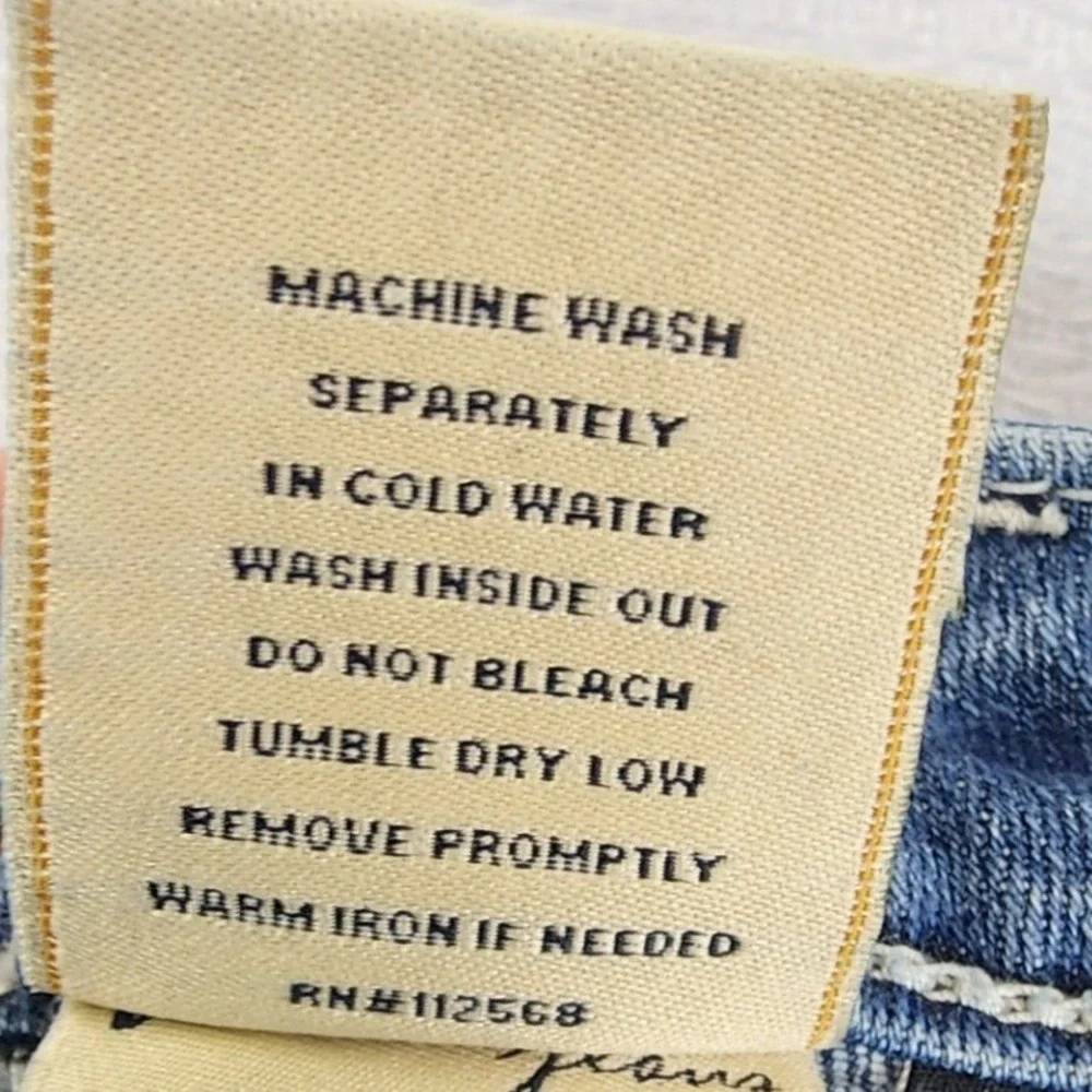 Miss‎ Me Womens 28 Blue Boyfriend Capri JB1026P4 Heavy Stitch Y2K Western Denim